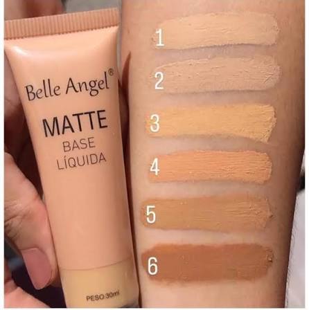 Belle Angel Matte Base Liquid Foundation – All Shades (30ml)