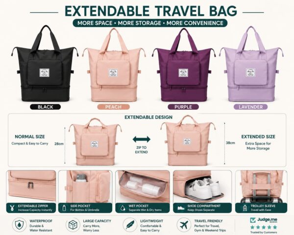 Expandable travel 🧳 bag