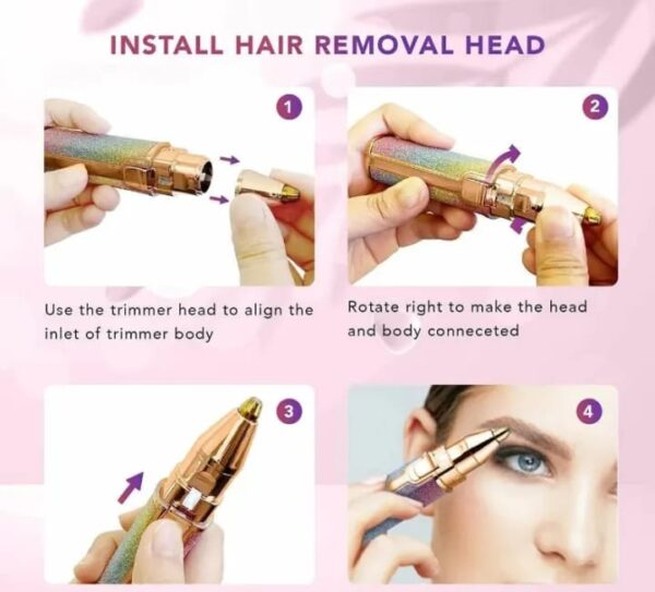 Hair removing machine 2 in 1