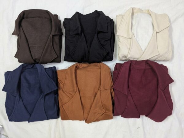 Cross pocket long coat