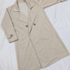 Cross pocket long coat