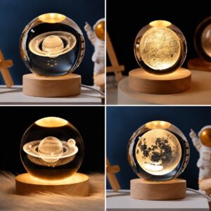 3D Crystal Planet Night Lamp